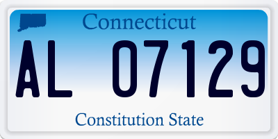 CT license plate AL07129