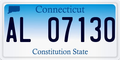 CT license plate AL07130