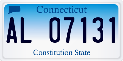 CT license plate AL07131