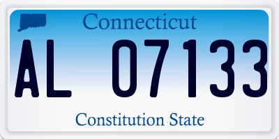 CT license plate AL07133