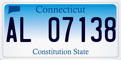 CT license plate AL07138