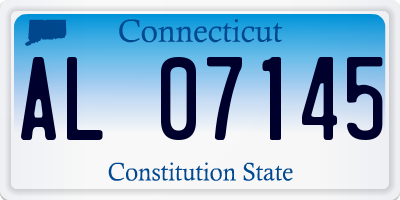 CT license plate AL07145