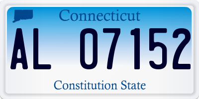CT license plate AL07152