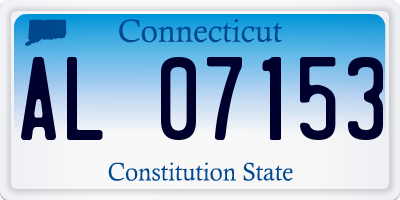 CT license plate AL07153