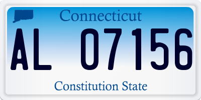 CT license plate AL07156