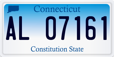 CT license plate AL07161