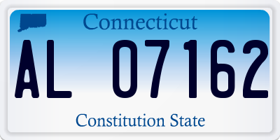 CT license plate AL07162