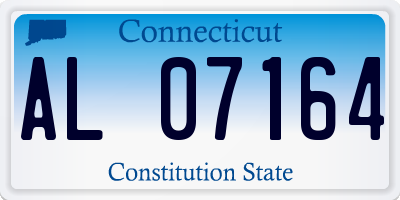 CT license plate AL07164
