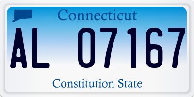CT license plate AL07167