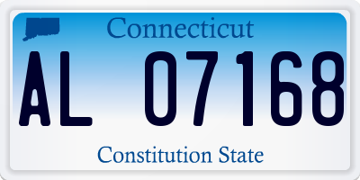 CT license plate AL07168