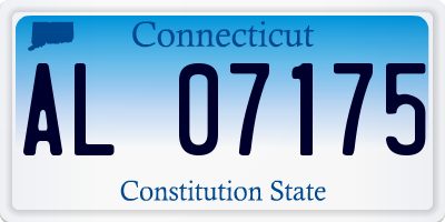 CT license plate AL07175