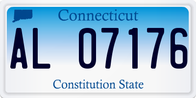 CT license plate AL07176