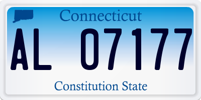 CT license plate AL07177
