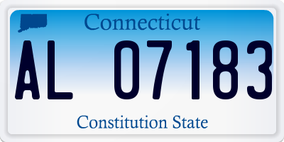 CT license plate AL07183
