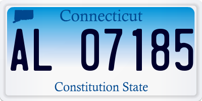 CT license plate AL07185