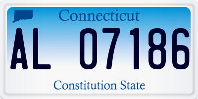 CT license plate AL07186