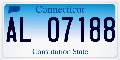 CT license plate AL07188