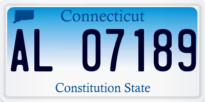 CT license plate AL07189