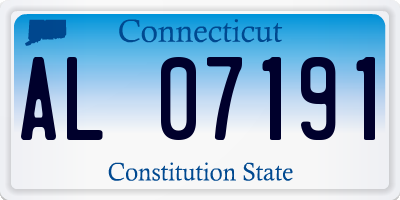 CT license plate AL07191