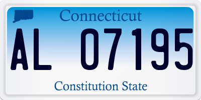 CT license plate AL07195