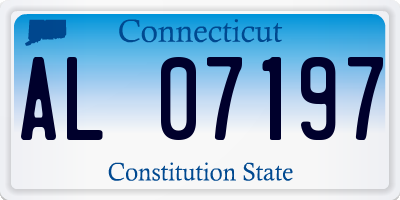 CT license plate AL07197