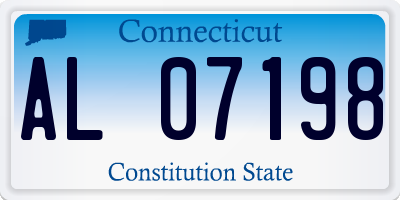 CT license plate AL07198