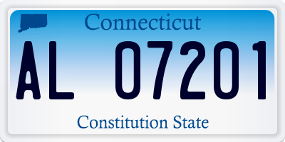 CT license plate AL07201