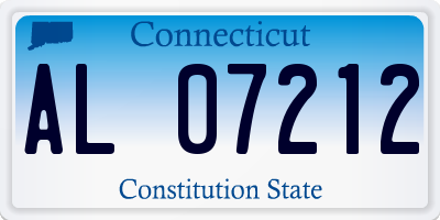 CT license plate AL07212