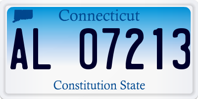 CT license plate AL07213