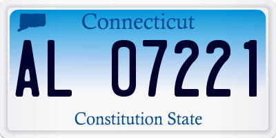 CT license plate AL07221