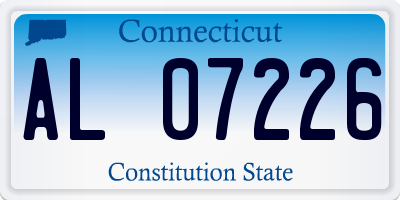CT license plate AL07226