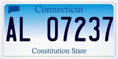 CT license plate AL07237