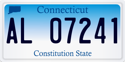 CT license plate AL07241