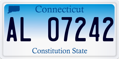 CT license plate AL07242