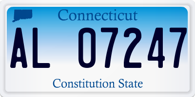 CT license plate AL07247
