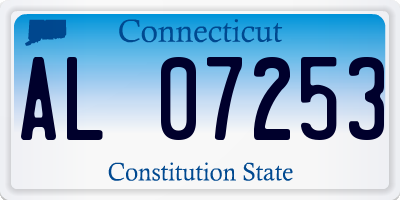 CT license plate AL07253