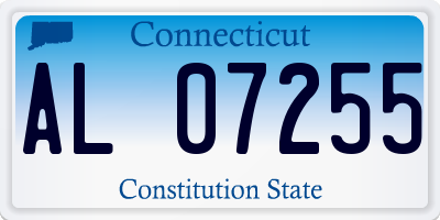 CT license plate AL07255