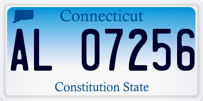 CT license plate AL07256