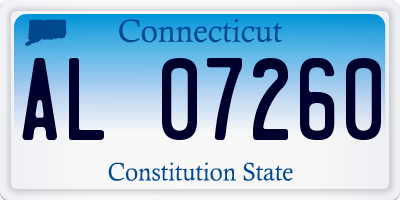 CT license plate AL07260