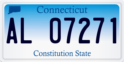 CT license plate AL07271