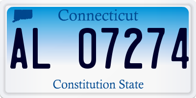 CT license plate AL07274