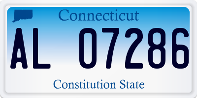 CT license plate AL07286