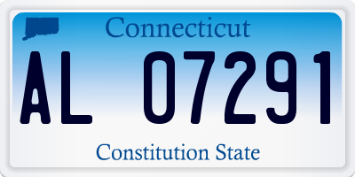CT license plate AL07291