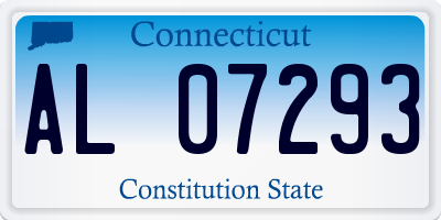 CT license plate AL07293