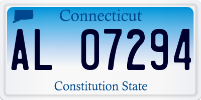 CT license plate AL07294