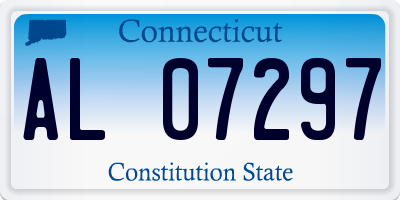 CT license plate AL07297