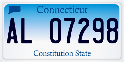 CT license plate AL07298