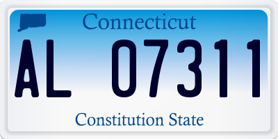 CT license plate AL07311