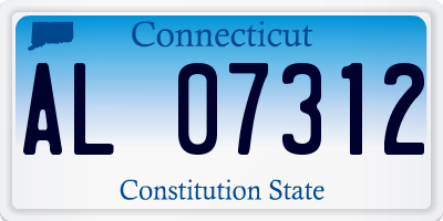 CT license plate AL07312