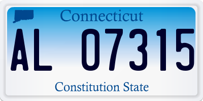 CT license plate AL07315